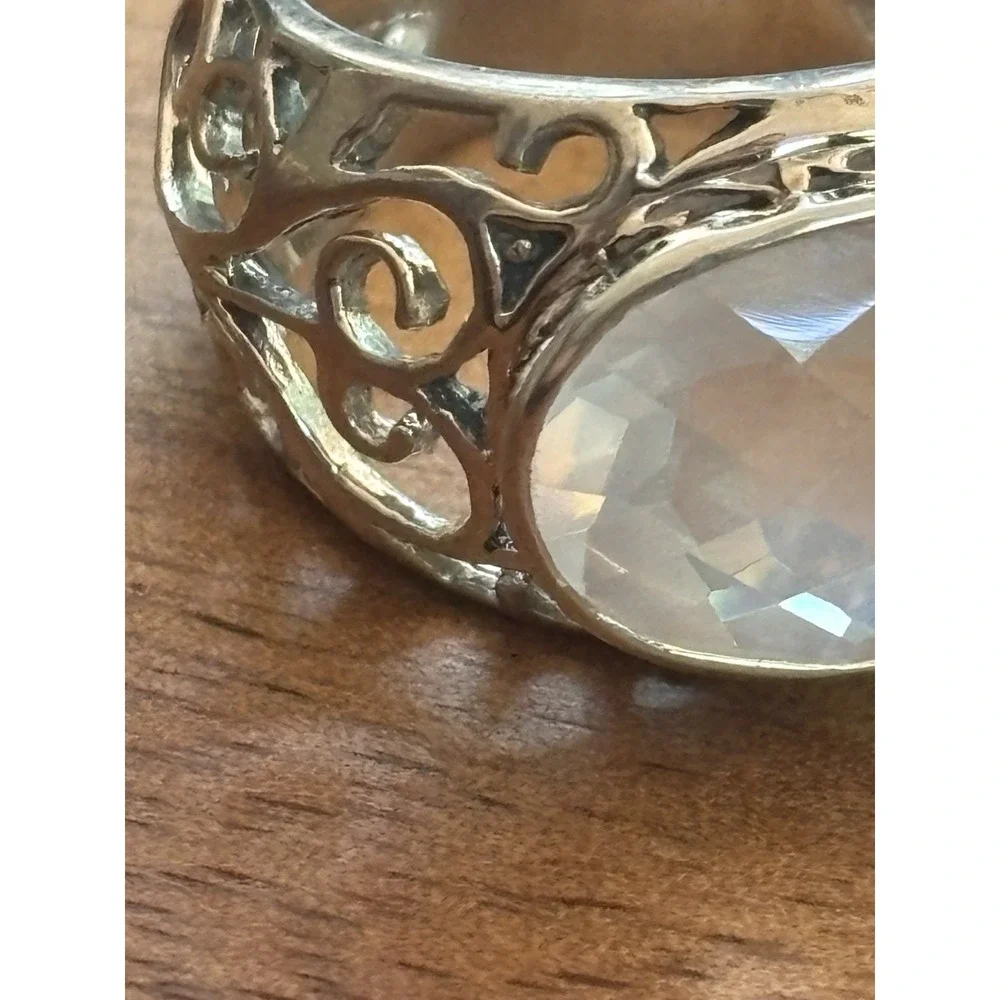Nicky Butler Sterling Silver Rose Quartz Ring Size 8 - Picture 3 of 7
